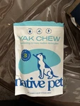 2 Medium Size Yak Chews Native Pet Opened Bag Untouched Dog Treats. Fixed Price $15.00.