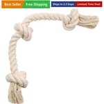 Natural White Cotton Tough Rope Toy For Medium & Large Dogs. Non Toxic An.... Fixed Price $24.94.