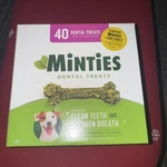 Minties Dog Dental Treats, Chews For All Sizes, 40 Count 32 Oz. Fixed Price $45.00.