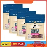 4 Pack Golden Rewards Pigs In Blanket Chicken & Pork Sausage Dog Treats, 16OZ. Fixed Price $37.89.