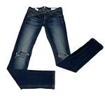 Rag & Bone Low Rise Destroyed Skinny Jegging Stretch Blue Jeans Women Sz 26. Fixed Price $21.42.