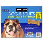Kirkland Signature Chicken Meal & Rice Formula Dog Biscuits, 15 Lbs. Fixed Price $34.99.
