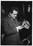 Photo:beniamino Gigli Holding Radio Rex Dog House 1920S. Fixed Price $13.49.