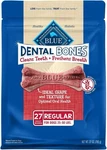 Blue Buffalo Dental Bones Chews Regular Size (dogs 25-50 Lbs) 27CT. Fixed Price $31.99.