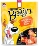 Purina Beggin' Strips Real Meat Dog Treats, Bacon & Cheese Flavor - 32 Oz. Fixed Price $23.99.