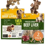 Freeze Dried Beef Liver Dog & Cat Treats Food Topper Single Ingredient (2-PACK). Fixed Price $13.79.