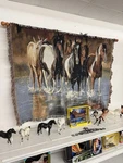 Stupell Industries Horses Running Through River- Tapestry Wall Art. Fixed Price $85.00.