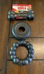 New -lot Of 3 Kong Black Toys Medium /large Dogs Goodie Bone Tire Ring. Fixed Price $19.95.