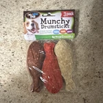 Bow Wow Pals Munchy Drumsticks Bones Dog Treats Chews Pack 5.3 Oz. Fixed Price $9.00.