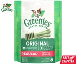 Greenies Original Dental Dog Chew Treats Regular Cleans Plaque Tartar 6. Fixed Price $14.95.