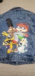 New Members Only Nickelodeon Rugrats Hey Arnold Cat Dog Denim Jacket Size Small. Fixed Price $25.00.