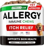 Dog Allergy Relief & Anti Itch Support Chews W/omega 3: Real Ingredients, Rea.... Fixed Price $46.99.