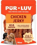 Treats, Chicken Jerky For Dogs, Made With 100% Real Breast, 16 Ounce. Fixed Price $16.00.