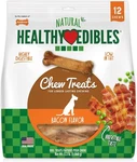 Dog, Nylabone Healthy Edibles Wholesome Chews Bacon Flavor (wolf -12). Fixed Price $49.00.