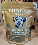 My Tundra Dog 4 Oz Freeze Dried Chicken Liver Treats. Fixed Price $15.00.