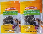Lot: 2 Packs Of Beefeaters Sweet Potato Wrapped With Chicken Chewy Dog Treats. Fixed Price $10.00.