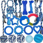 Pawsaion Puppy Chew Toys For Teething And Fun, 20 Pack Dog Small, Blue. Fixed Price $27.84.