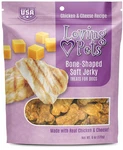 Loving Pets Bone-shaped Soft Jerky Treats Chicken & Cheese 6OZ. Fixed Price $16.48.