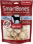 Mini With Real Chicken 24 Count, Rawhide-freechews For Dogs. Fixed Price $22.00.
