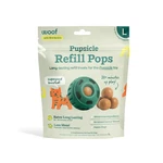 Refill Woof Pupsicle Pops Large Peanut Butter Banana Dog Treats 7CT. Fixed Price $14.95.