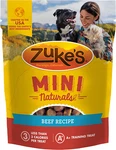 Zuke's Mini Naturals Dog Training Treats Beef Recipe, Soft - 16 Oz.. Fixed Price $17.99.