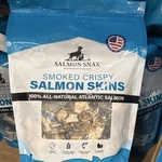Salmon Snax Smoked Crispy Skins Dog Treats 12OZ All-natural Atlantic. Fixed Price $26.00.