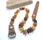 Natural Amber Collar For Dog Pet Cats Necklace Baltic Raw Chips 30 Cm 12"-14". Fixed Price $22.15.