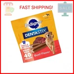 Pedigree Dentastix Dog Dental Treats, Large Breed Beef Flavor, 2.08. Fixed Price $23.88.