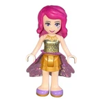 Lego Friends Minifigure FRND120 Livi Gold Sequined Halter Top Skirt From # 41104. Fixed Price $8.99.