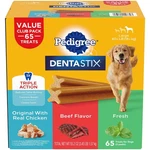 Pedigree Dentastix Variety Pack, Adult Large Breed Dental Treats, 65 Ct.. Fixed Price $36.49.