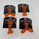 Qty 4- Spot Scent-sations Infused Dog Toy, Bone Peanut Butter Flavor 5". Fixed Price $23.50.