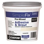 Custom Building Products Tagaqt Simple Fix Quart Premix Adhesive Grout. Fixed Price $18.91.