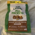Greenies Chewy Dog Treats Pill Pockets Peanut Butter Capsule Size. Fixed Price $7.00.