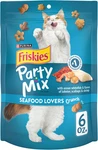 Purina Cat Treats, Party Mix Seafood Lovers Crunch - (pack Of 6) Oz. Pouches. Fixed Price $36.99.