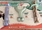 Nylabone Power Dog Ocean Chew Toys Super Durable Arched Bully Braid 3 Pack. Fixed Price $16.97.