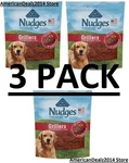 3 Pack - Nudges Wholesome Dog Treats, Steak Grillers (total 9 Lbs). Fixed Price $122.78.