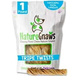 Nature Gnaws Beef Tripe Twists Dog Chews, 1 Lb.. Fixed Price $30.93.