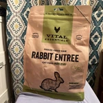 Vital Essentials Freeze Dried Raw Rabbit Entree Cat Food Mini Nibs 12 Oz Pack. Fixed Price $65.00.