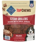 Blue Buffalo Top Chews Steak Grillers For Dogs, 32 Oz Made With Real. Fixed Price $32.99.