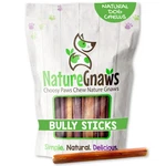 Nature Gnaws Small Bully Sticks For Dogs 5-6" (5 Count (pack Of 1), Natural. Fixed Price $17.87.