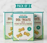 3 Packs Trader Joe's Dog Treats Peanut Butter And Banana Grain Free 10.6 Oz Each. Fixed Price $24.99.