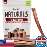 Barkz Naturals 12" Thick Odor-free Bully Sticks For Dogs (6 Pack) All-natural. Fixed Price $97.38.