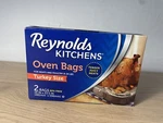 Reynolds Kitchens Turkey Oven Bags, Count Meat Poultry 8-24 Lbs Tender Juicy. Fixed Price $9.09.