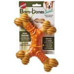 Ethical Products Bam-bones Dental X-bone Dog Chew Toy, 8", Peanut Butter. Fixed Price $18.99.