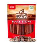 Natural Farm Odor-free Bully Sticks (6 Inch, 25 COUNT),1.3 Lb. Bag, Fully Dig.... Fixed Price $106.24.