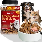 Just Try 8.82 Oz Freeze-dried Beef Liver For Dogs & Cats Single Ingredient. Fixed Price $39.96.