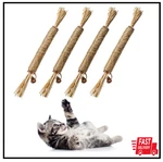 4 Pack Natural Silvervine Sticks For Cats - Chew Toys Kittens Teeth Brown. Fixed Price $8.55.