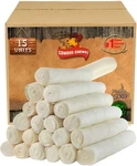 Retriever Roll 9-10 Inch (15 Pack) All Natural Rawhide Dog Treat Bone. Fixed Price $34.58.