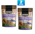 New! 2X Packs Evolve Oven Baked Dog Biscuits Peanut Butter & Berry - 7OZ. Fixed Price $13.98.