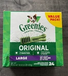 Greenies Dental Treats Original-large 24 (dogs 50-100 Lbs). Fixed Price $28.69.